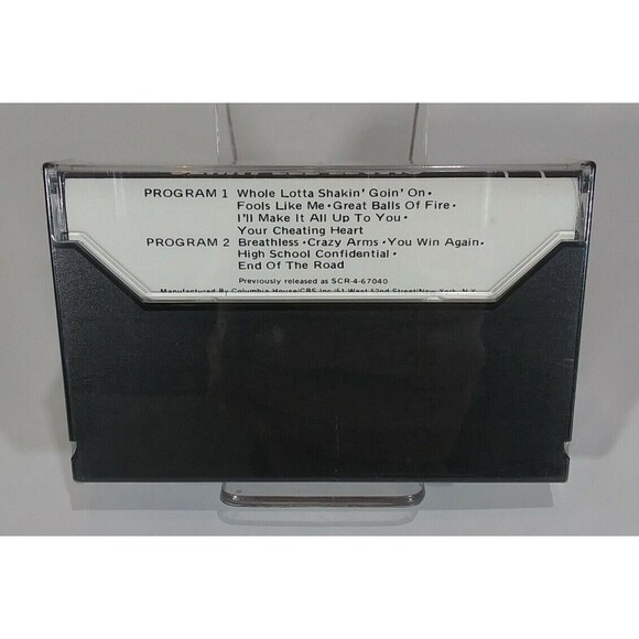 VTG Jerry Lee Lewis Golden Rock Hits New SEALED Cassette Tape CRC SLR-4-7001 - Picture 3 of 5